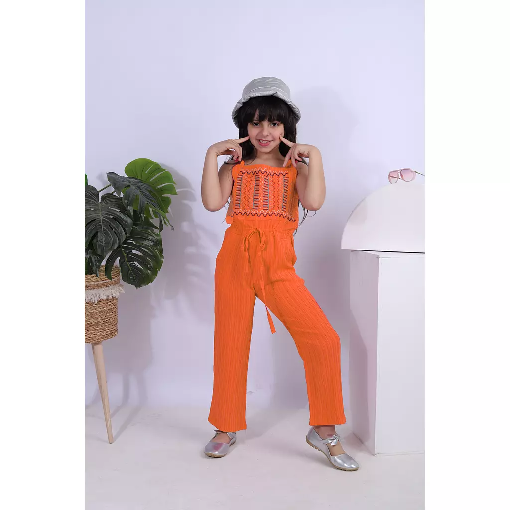 Cute Embroidered Jumpsuit