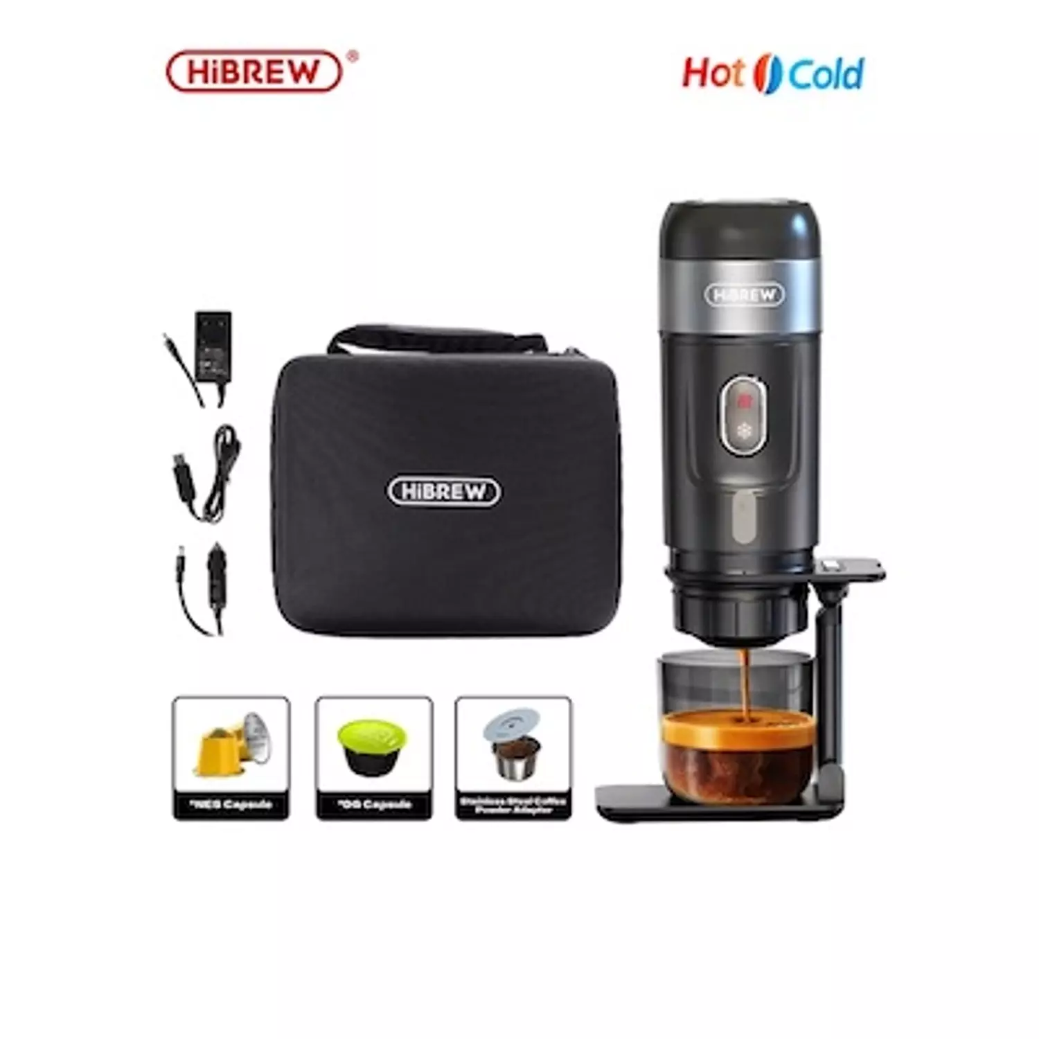H4A Plus Portable 3 in 1 Coffee Machine + Free 10 Capsules  hover image