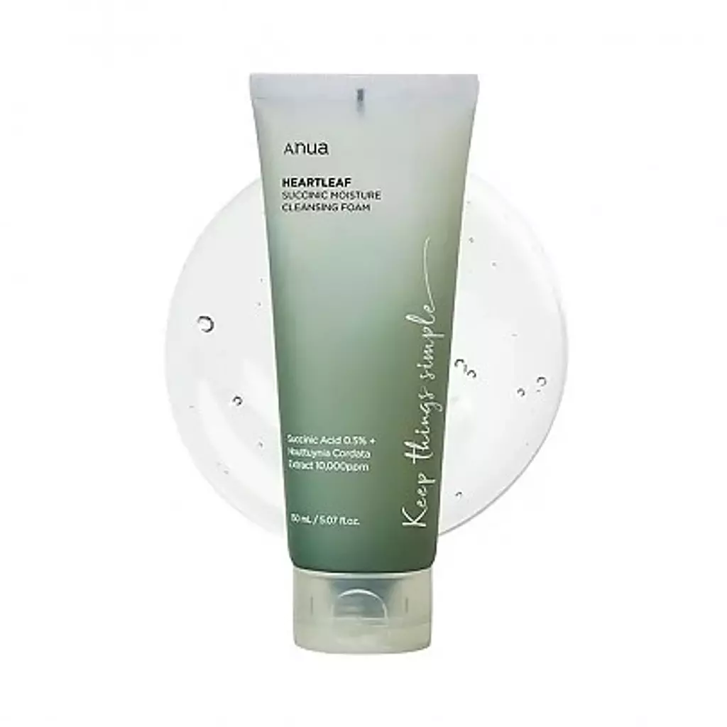 Anua Heartleaf Succinic Moisture Cleansing Foam 150ml