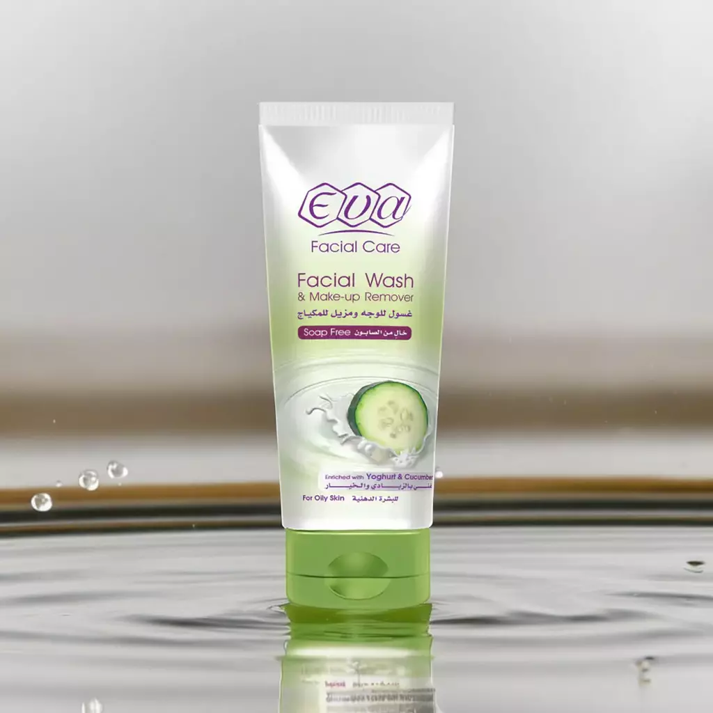 Eva Facial Wash and Make-Up Remover Enriched With Yoghurt and Cucumber for Oily Skin - 150 ml