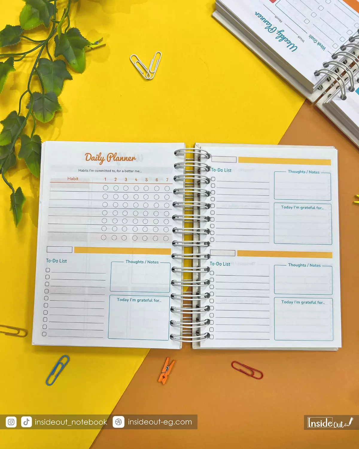 Planner - Yellow scribbles 4