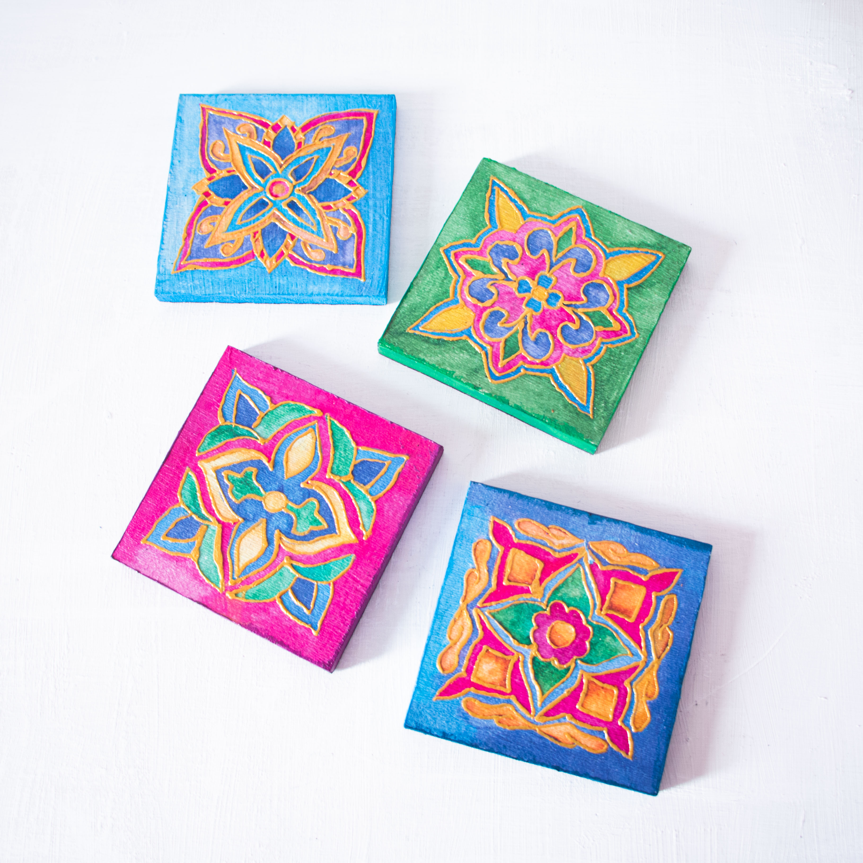 Arabic Blossom Coasters 4 pieces hover image