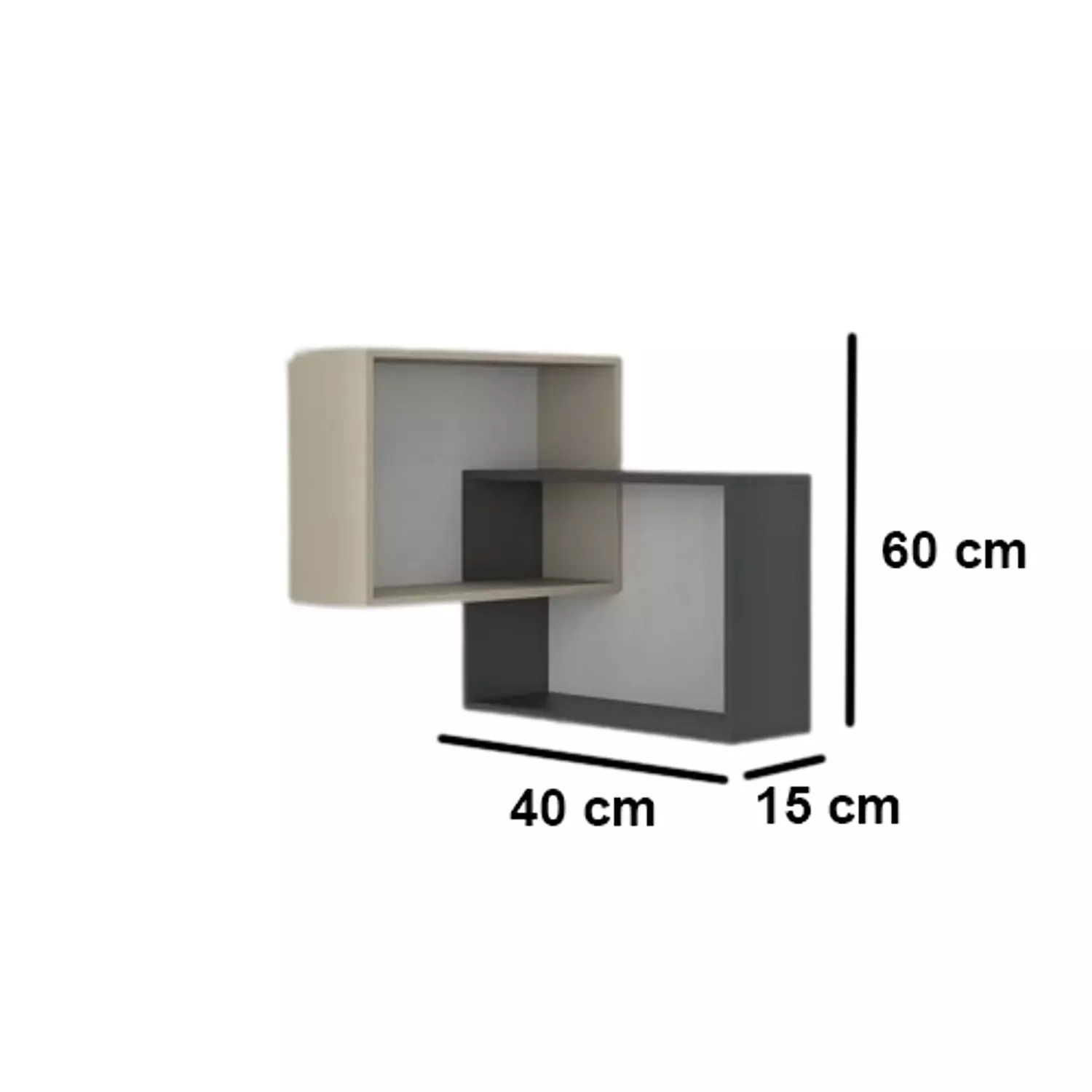 Shelves 40x15x60 cm - artco.sh048 15