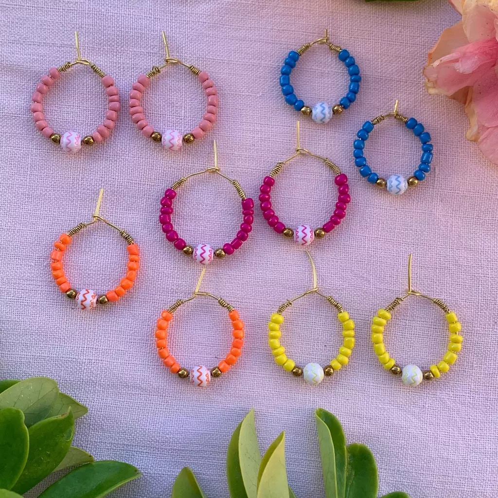 Beady hoop Earrings