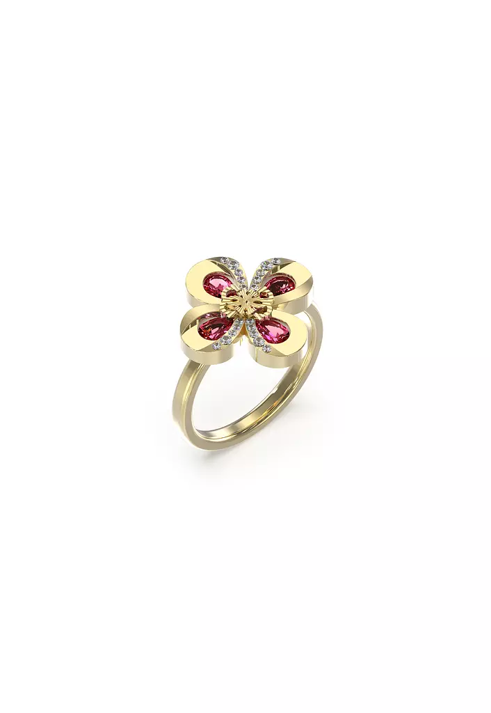 Guess Jewelry - JUBR03061JWYGPK50 Ladies gold Ring