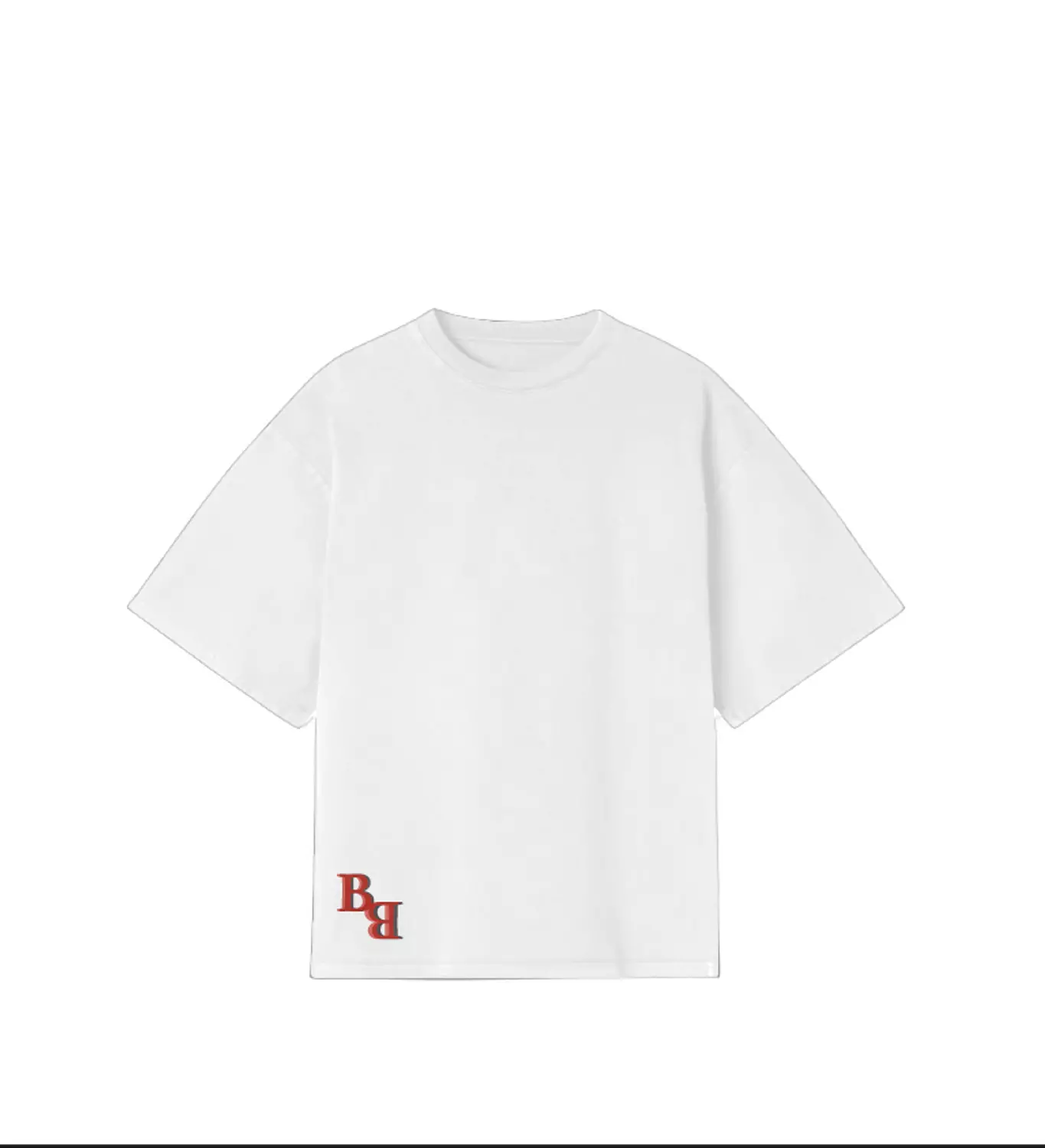 Unisex White Printed Tshirt hover image