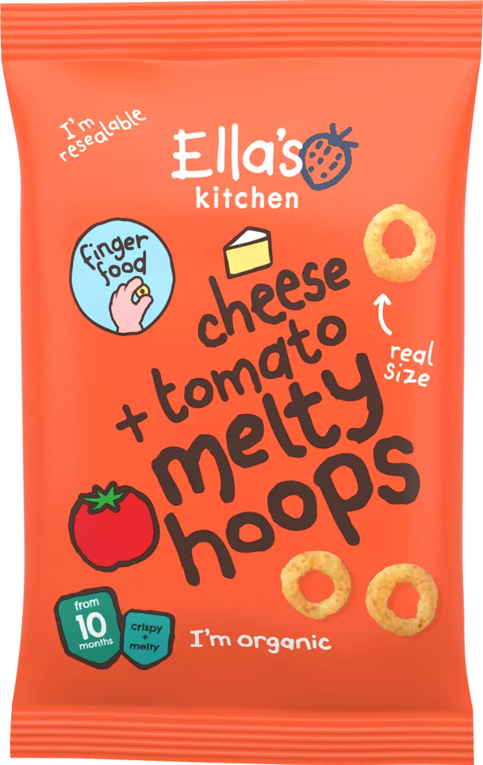 Cheese + tomato melty hoop - 20 grams  0
