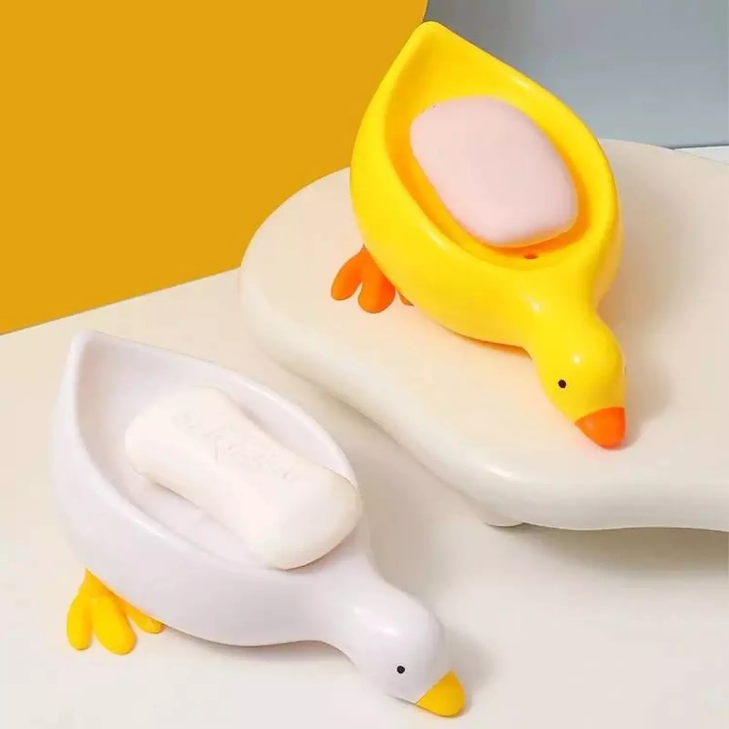 Duck Soap Dish Self Draining - White hover image