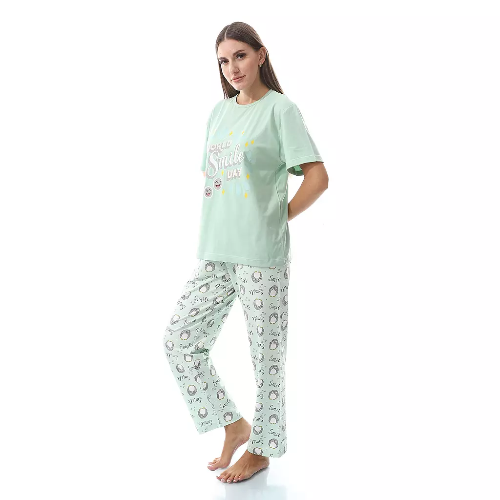 Women Smile Pj - 2475 - Green