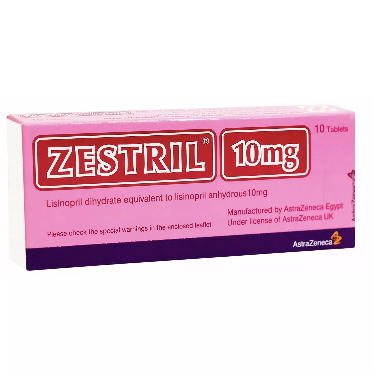 ZESTRIL 10MG 10TAB hover image