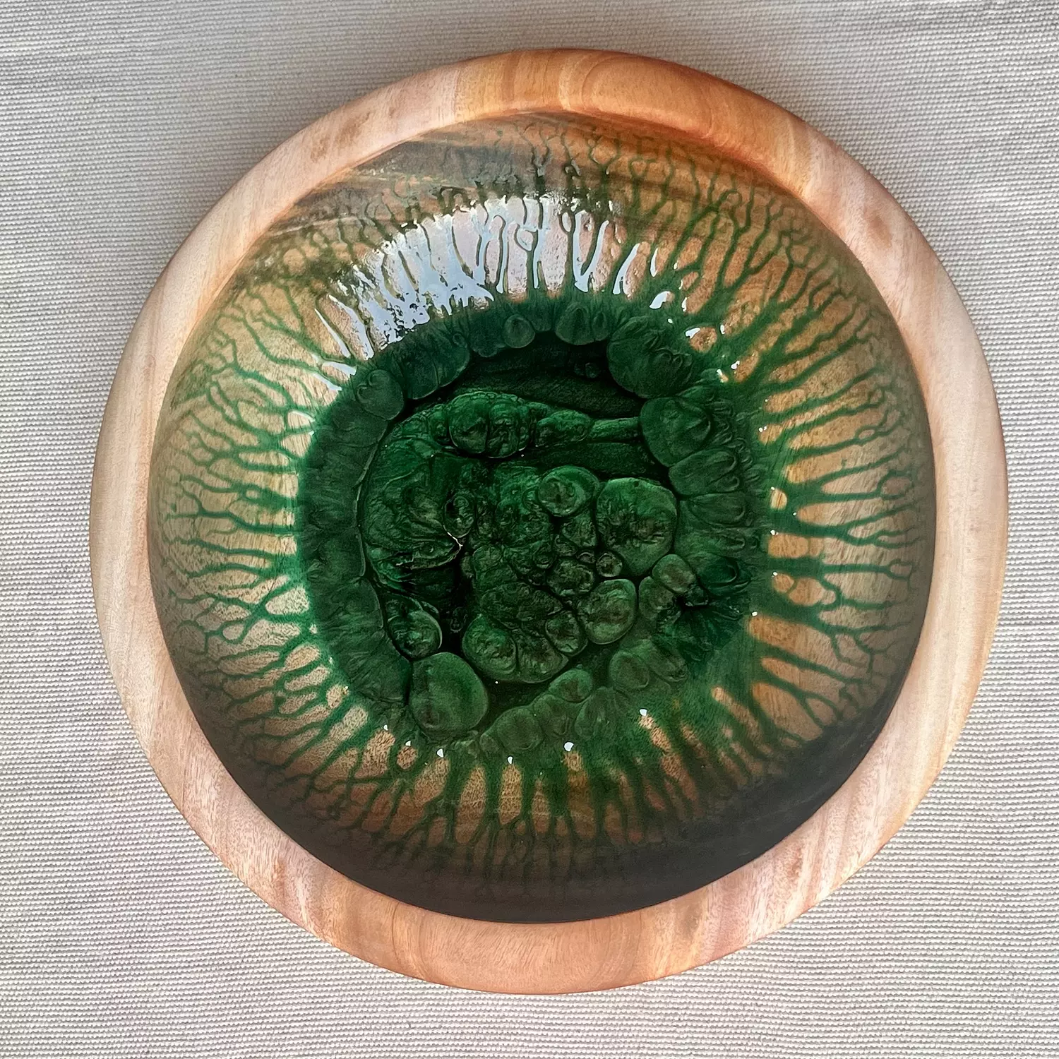 Green Mega Bowl Table Centerpiece-2nd-img