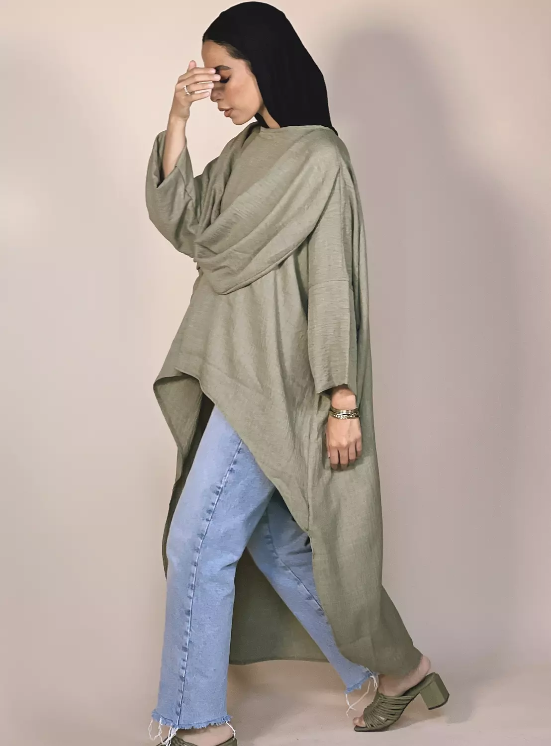 Olive Drape Tunic 4