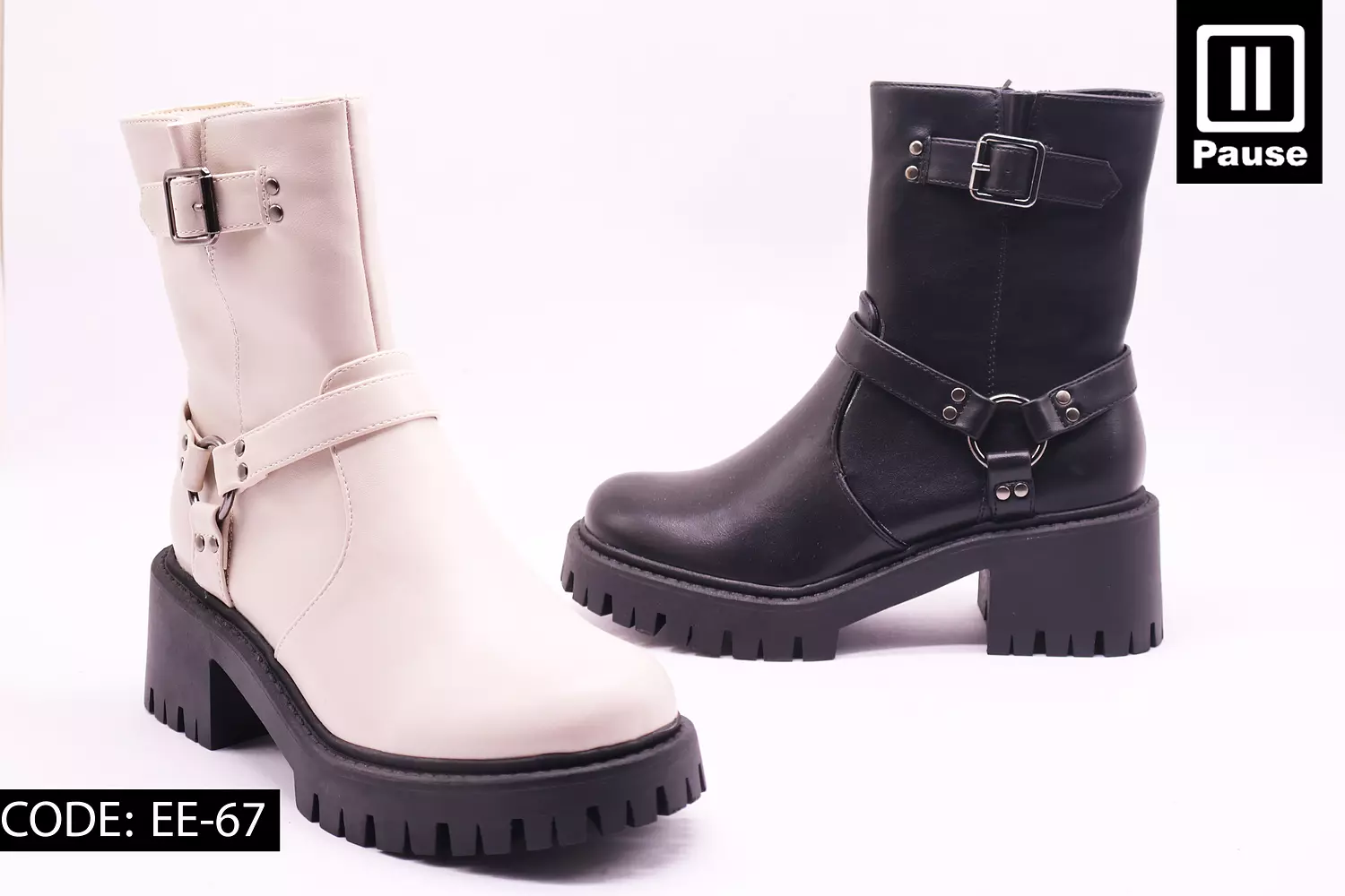 EE-67 HEELED HALF BOOTS  hover image