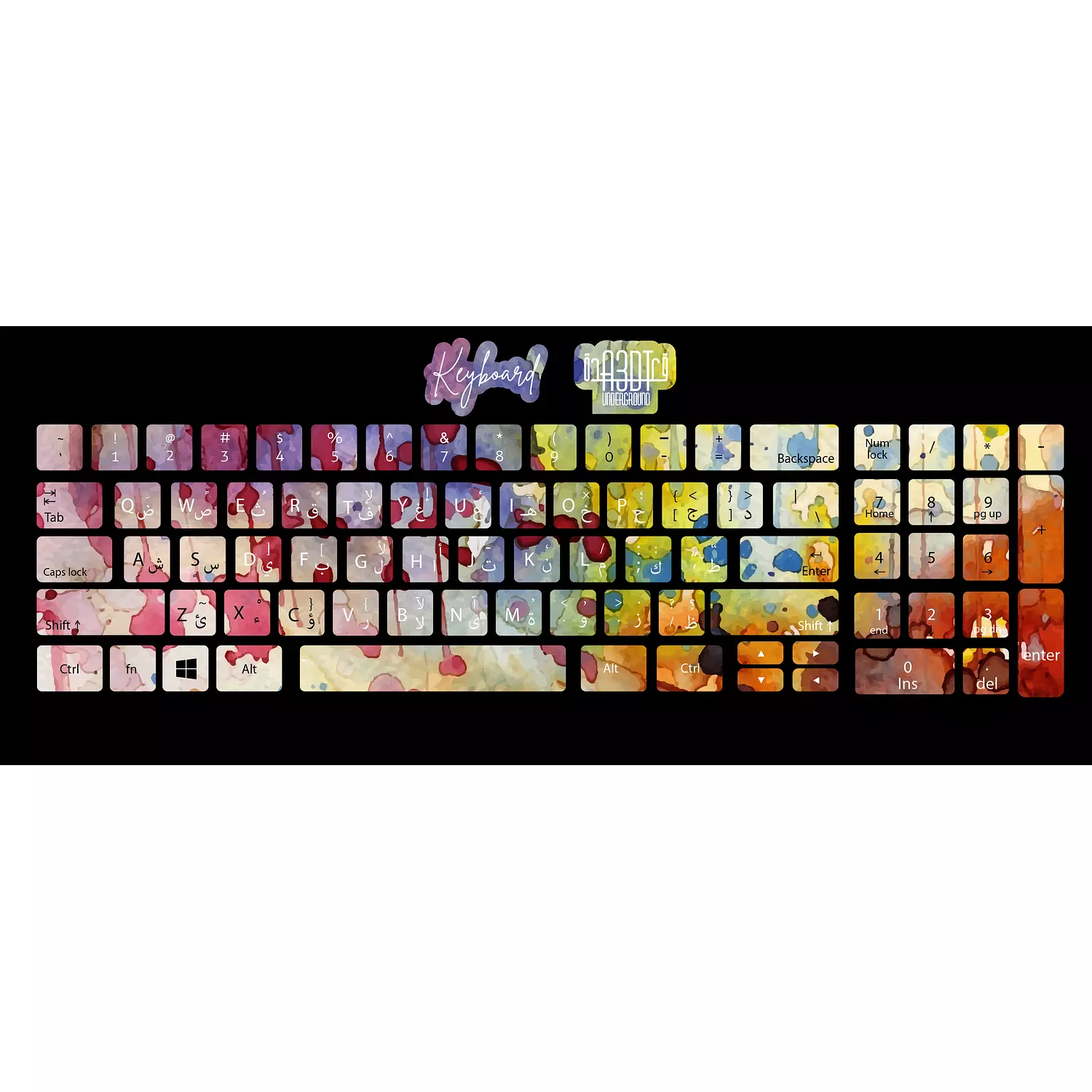  Color Dyeing 2 keyboard sticker    hover image