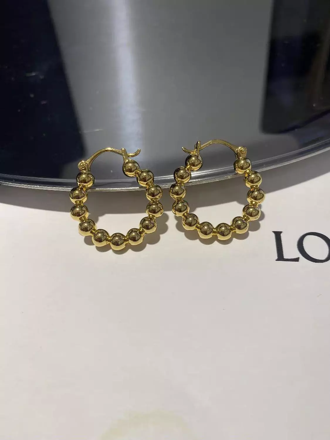 Gold Beaded Hoops-2nd-img