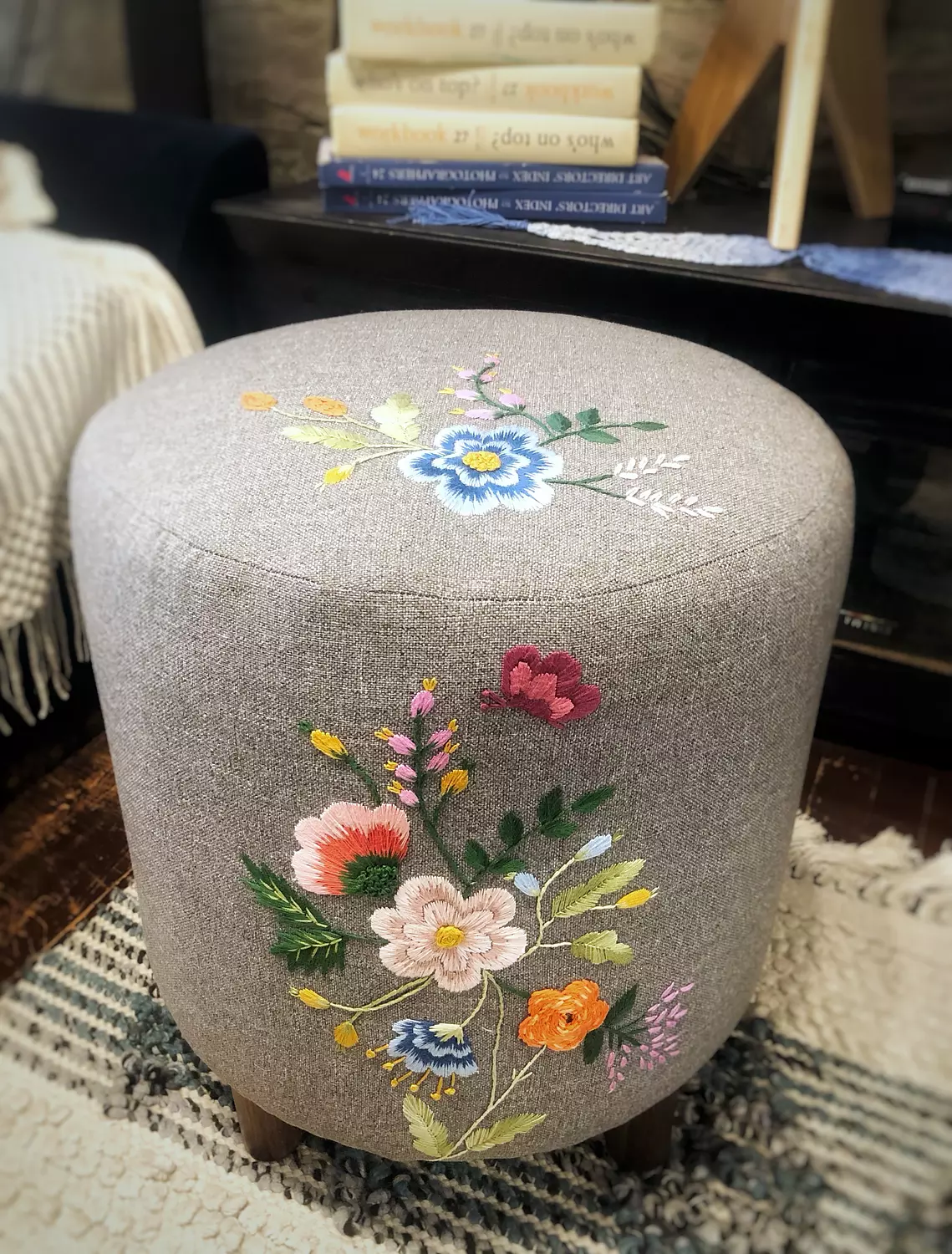 Floral Fantasy Ottoman 4