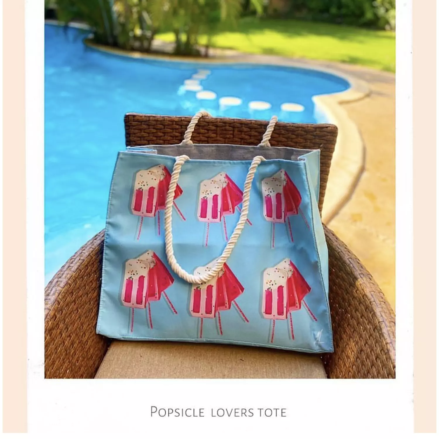 The Popsicle Hand-Painted Fabric Tote (by order) 0