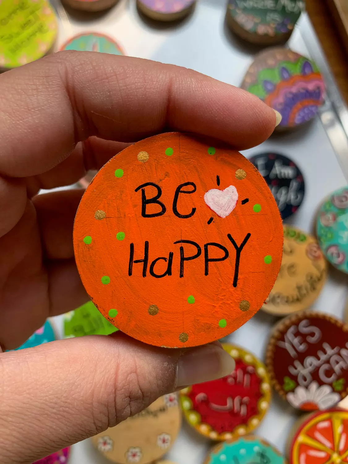 Be Happy Magnet ( By Order ) hover image