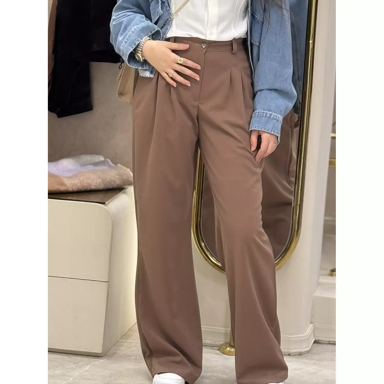 Espresso Tone (Coffee) Formal Pants  hover image