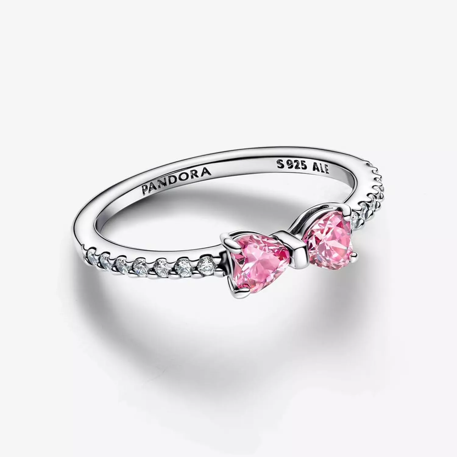 Sparkling Pink Bow Ring 1