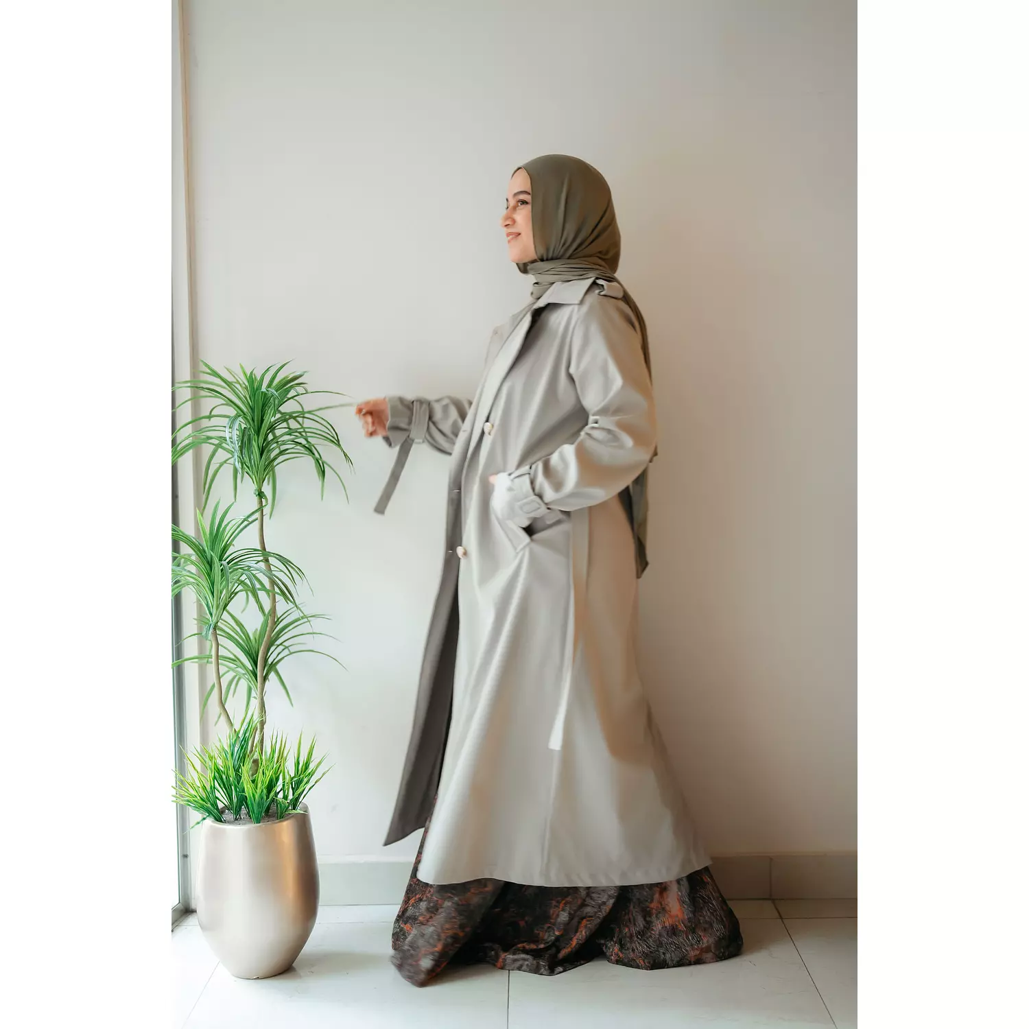  6-Buttons Long Trench Coat 24