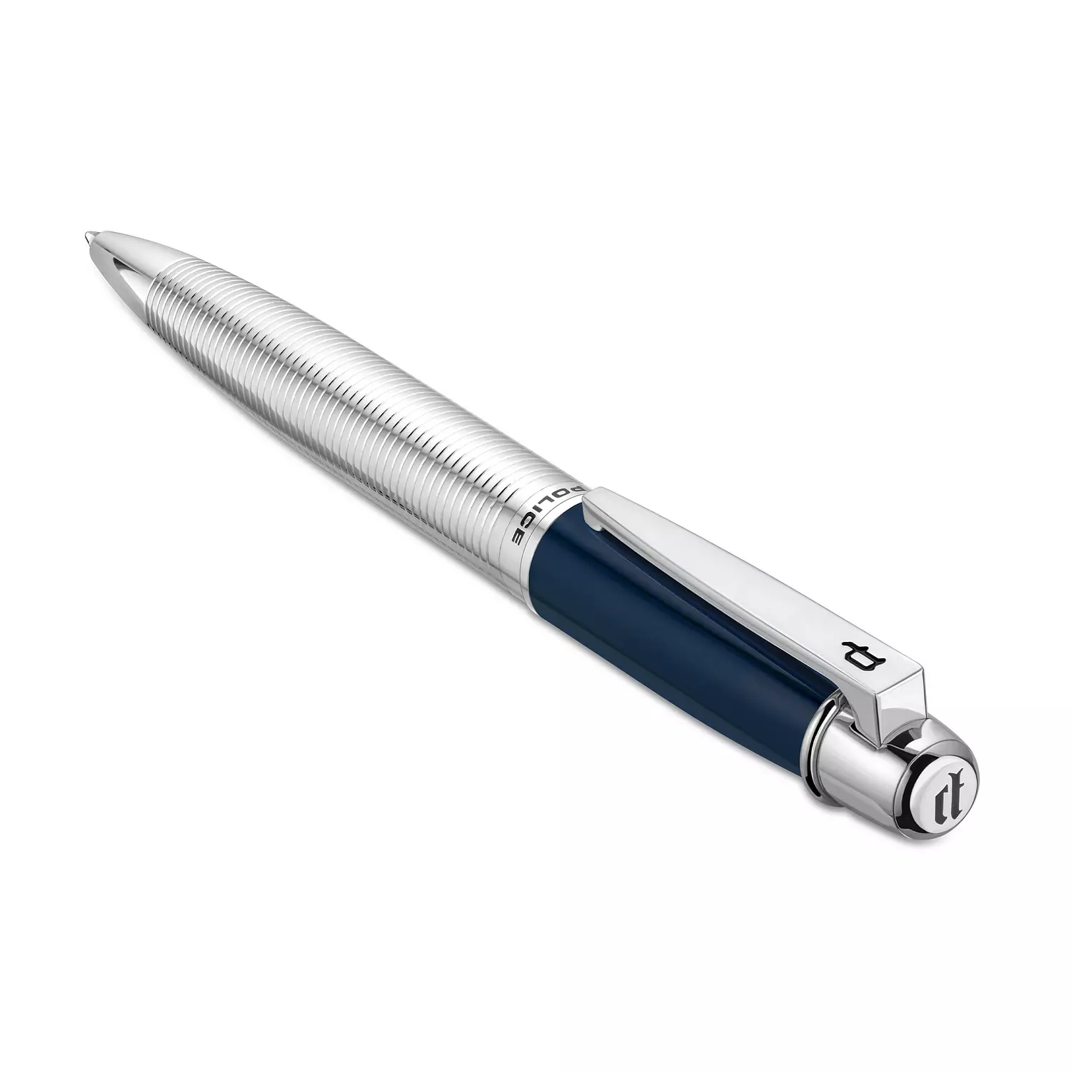 POLICE - Takota Pen For Men Blue & Silver Color - PERGR0001402 1