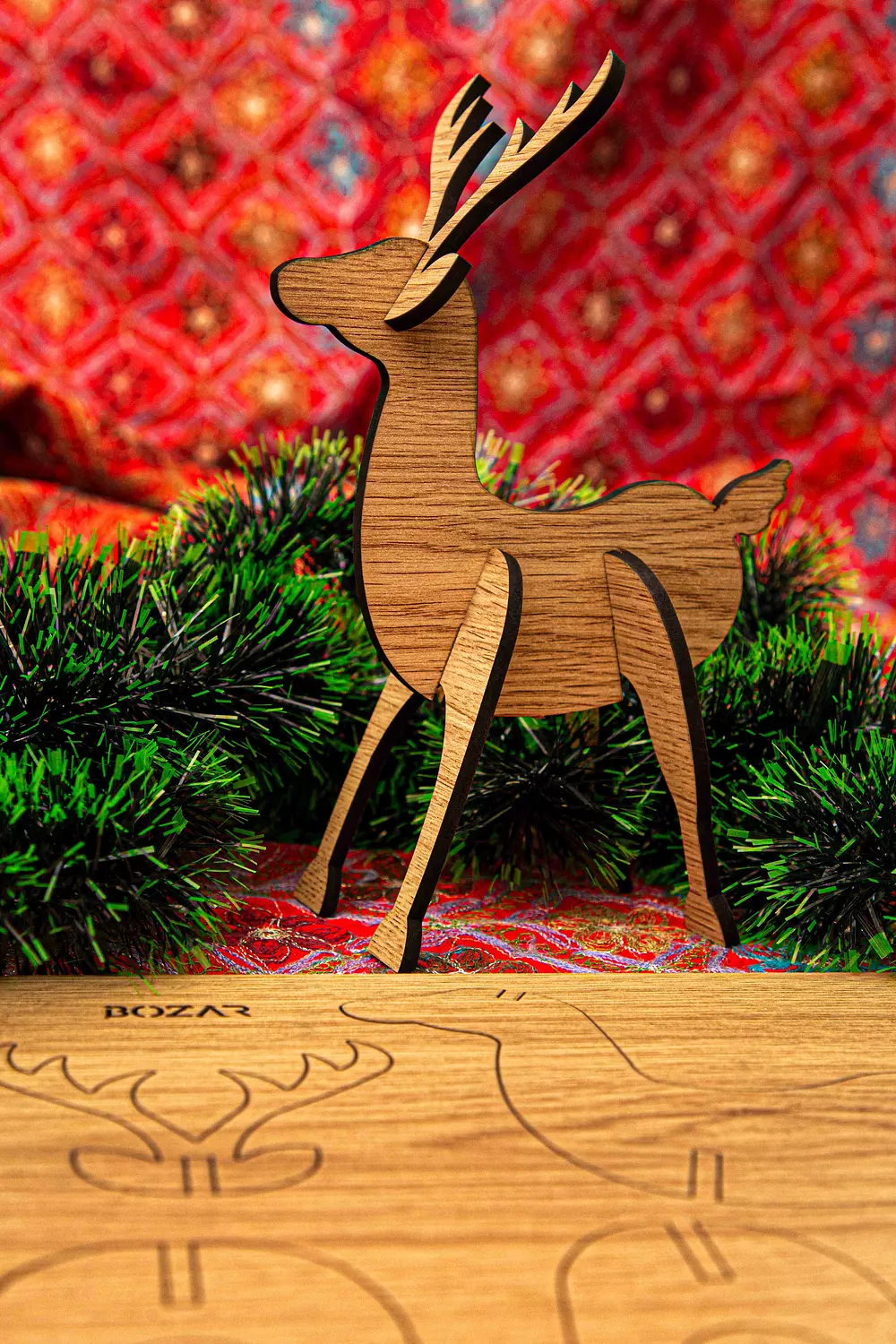 Christmas Deer Puzzle Card 1