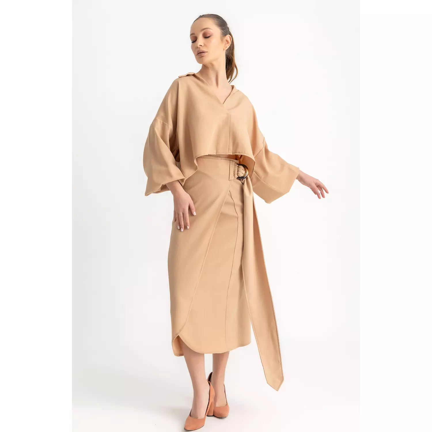  The RITA wrapped skirt hover image