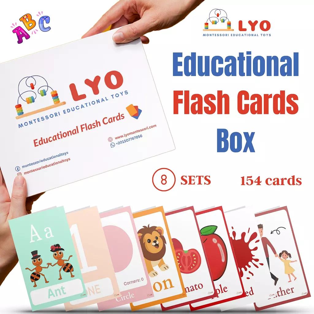 English Flash Cards Box 8 sets size 8.5*12