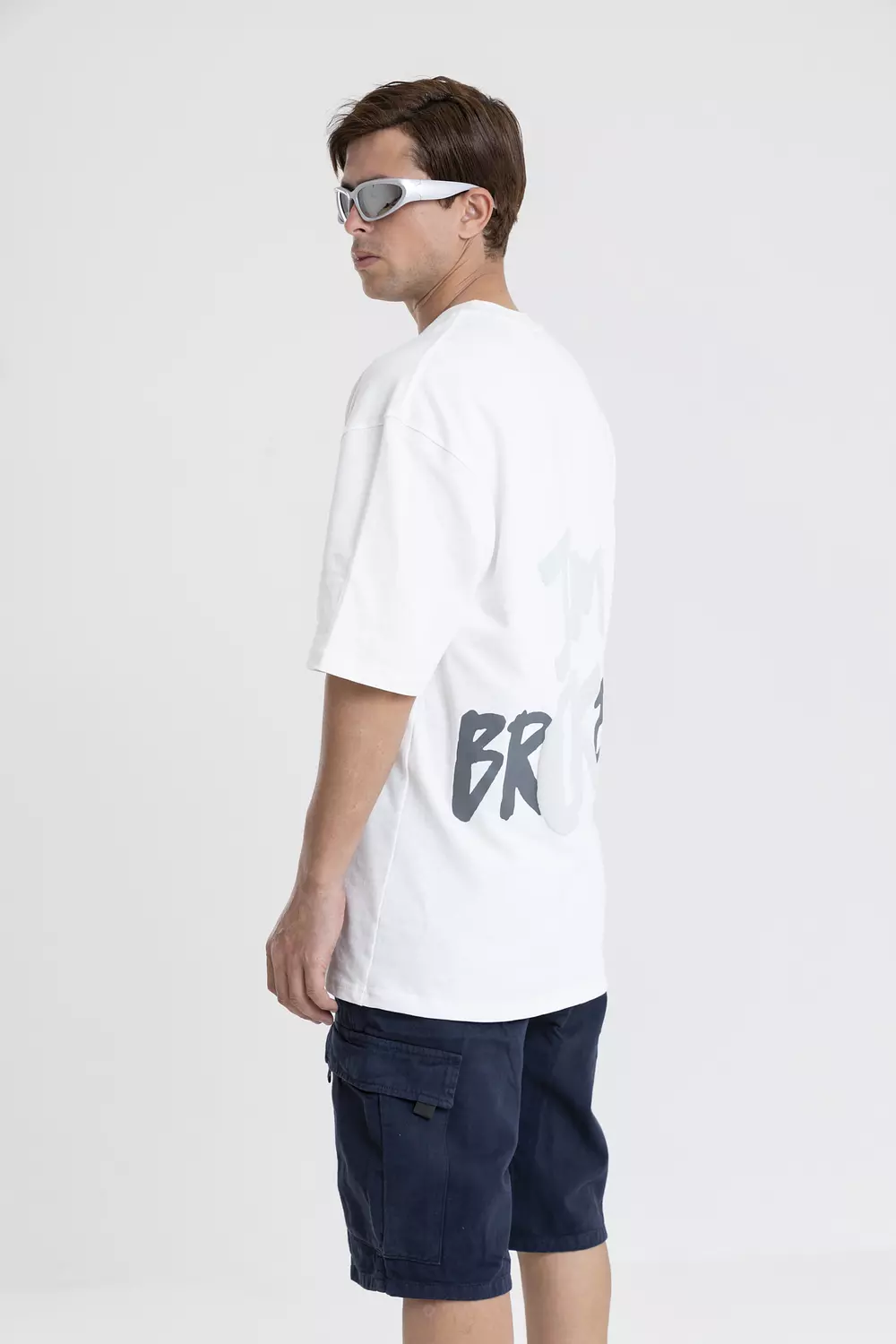 TEXT OVERSIZED COTON T-SHIRT 4