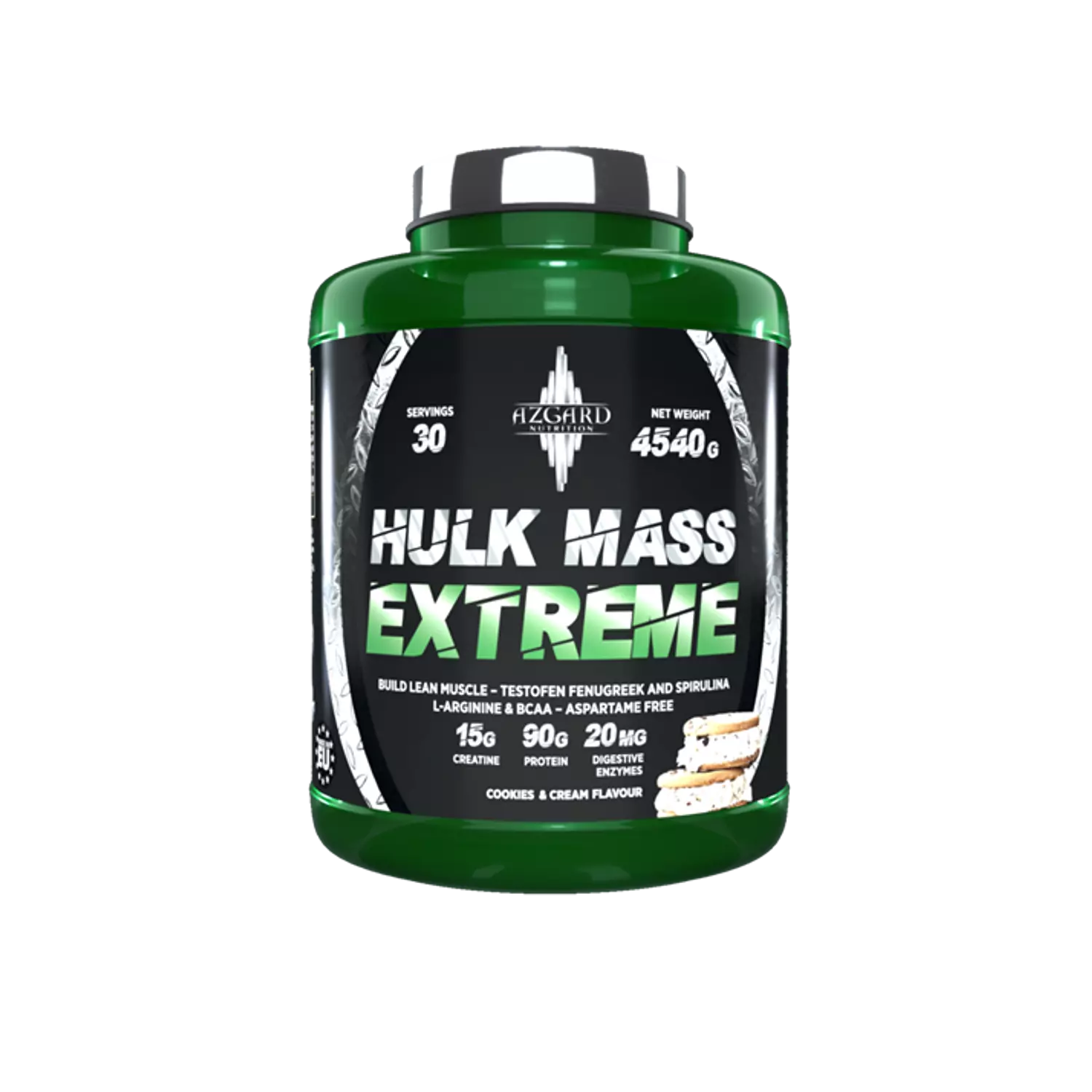 Azgard Nutrition Hulk Mass Extreme-30Serv.-4540G expiry 12/2023 hover image