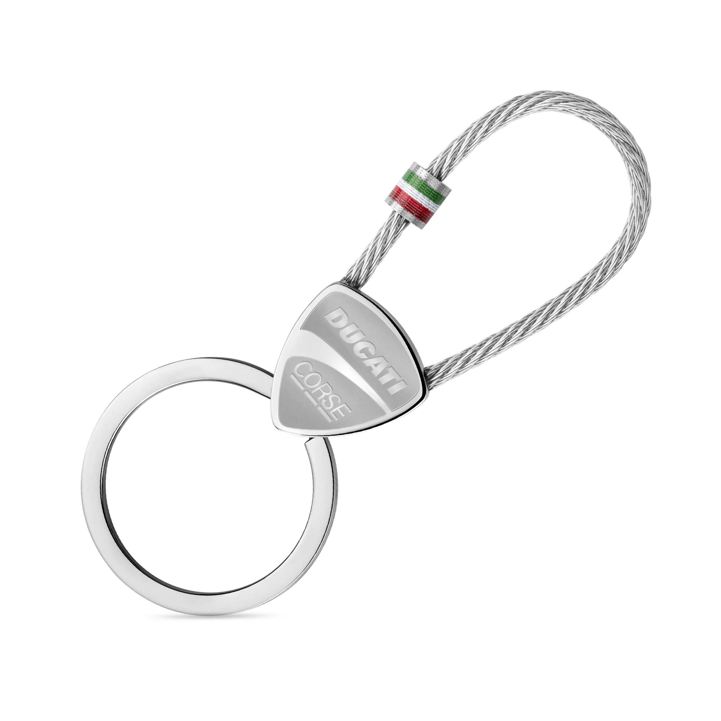 Ducati - DTAGK2137501 - SCUDETTO Stainless Steel KEYRING