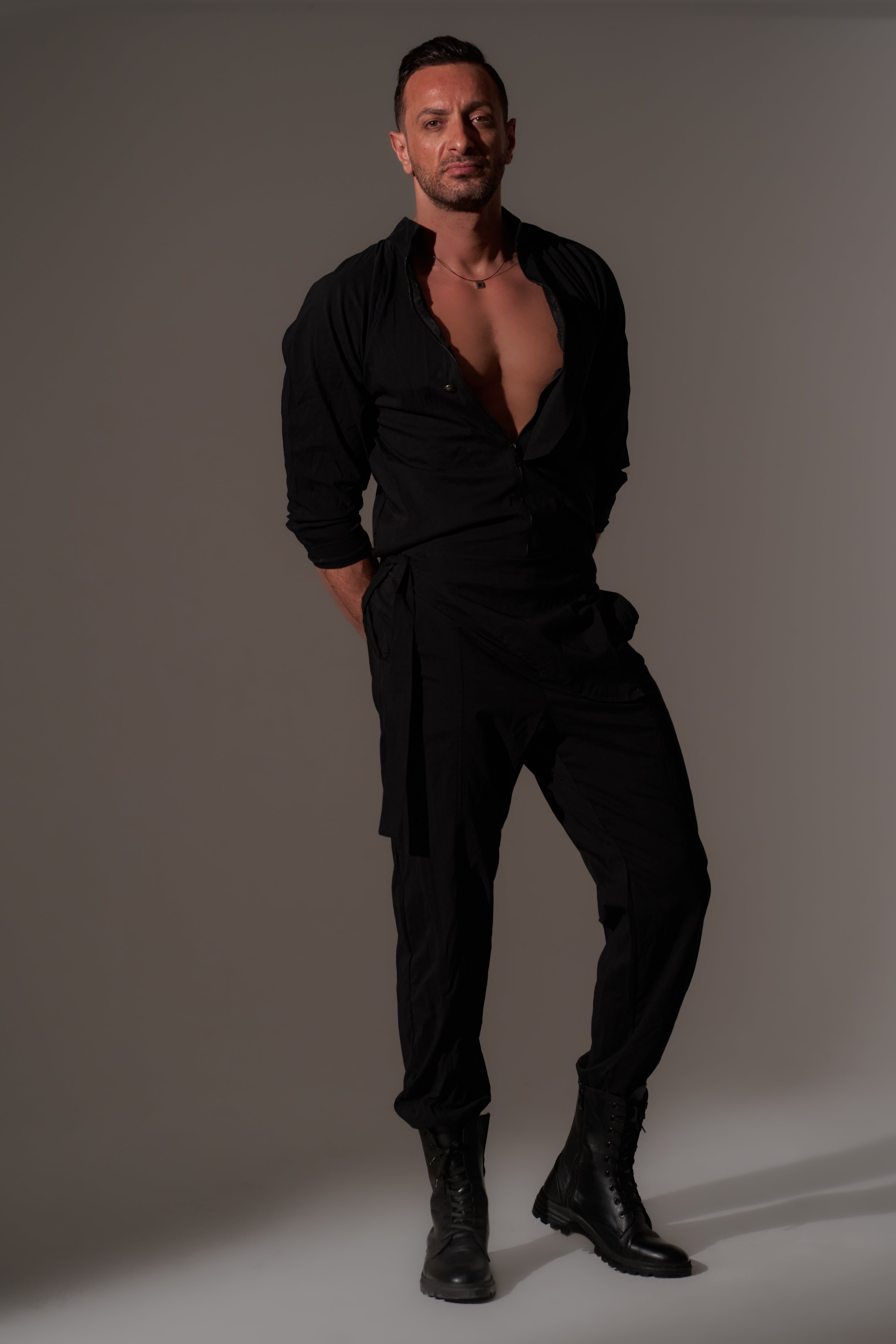 Black Jumpsuit With Side Tie 3