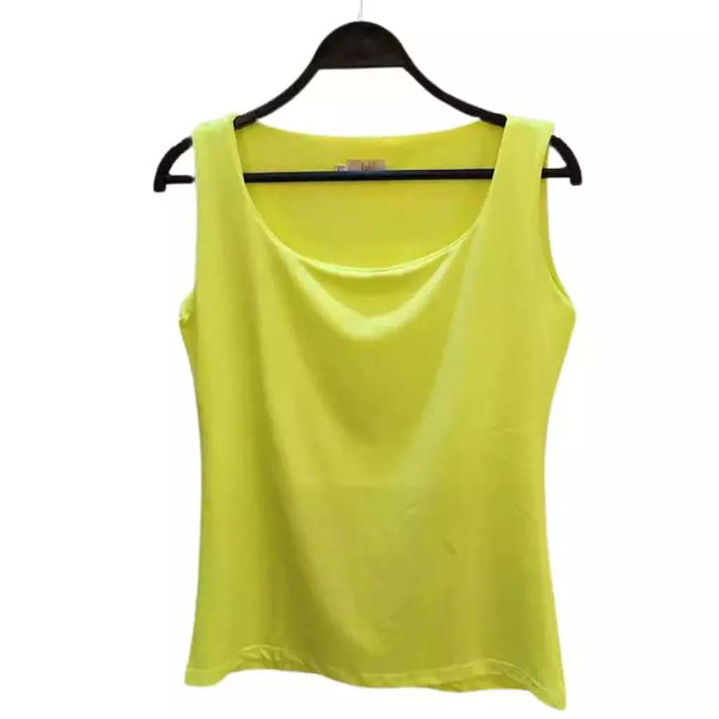 Basic Sleeveless Lycra Undershirt - Neon Green