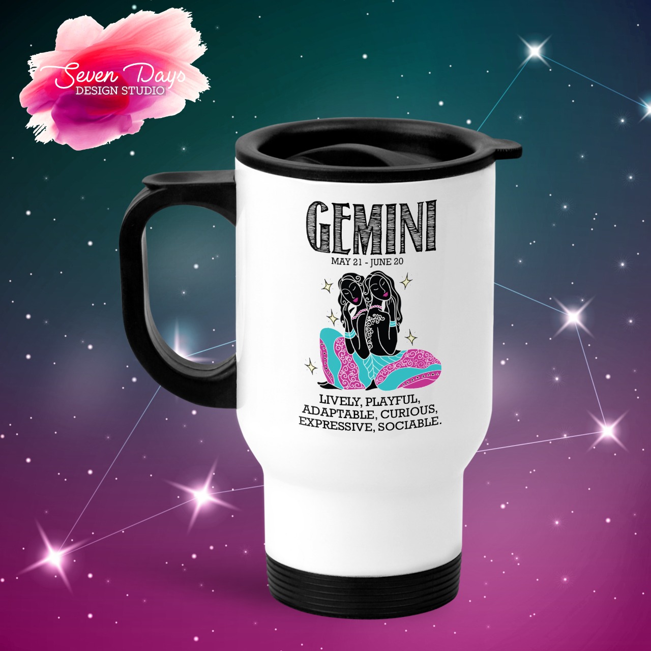 Gemini Mug, Bottle or Travel Mug hover image