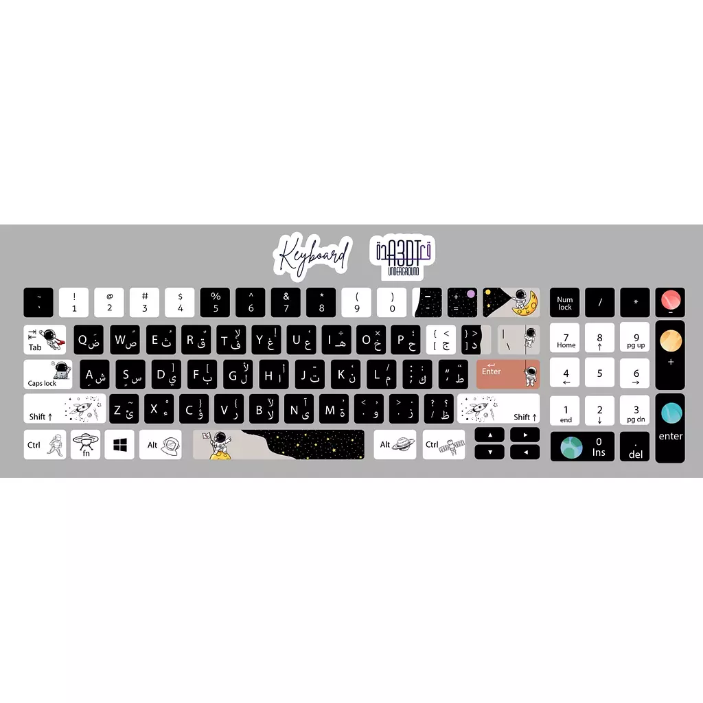 Astronaut keyboard sticker  🧑‍🚀  