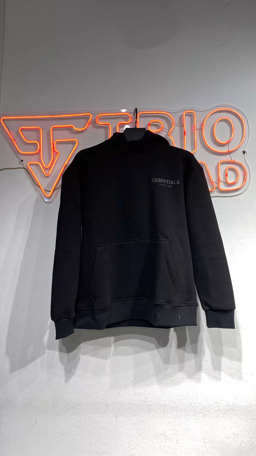 Essentials Black hoodie hover image