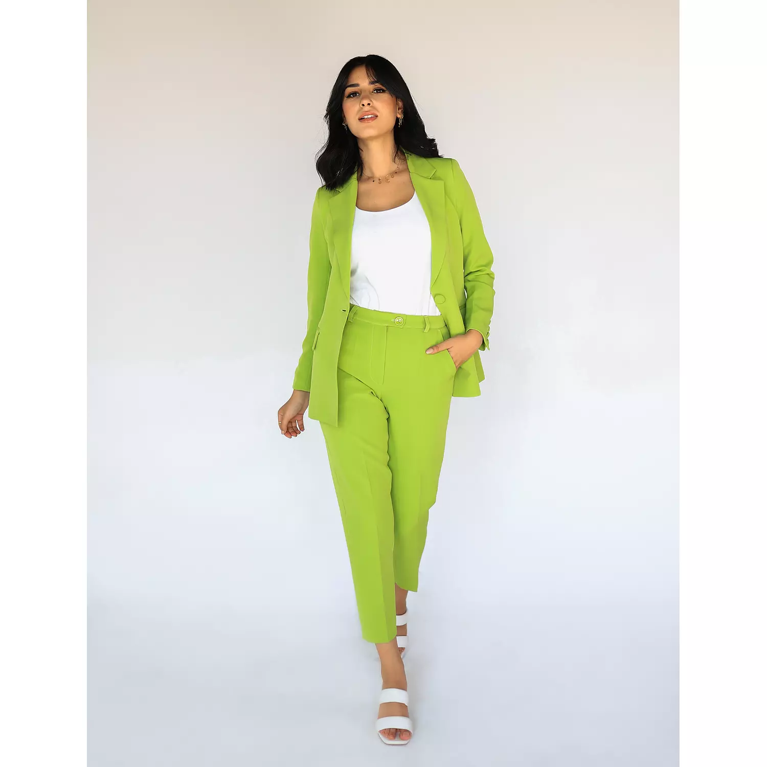 Green Apple Slim Pants hover image