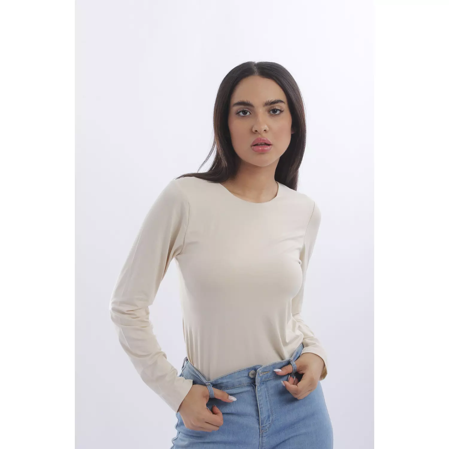 BASIC LONG SLEEVE TOP cotton (DOUBLE LAYERED) 10