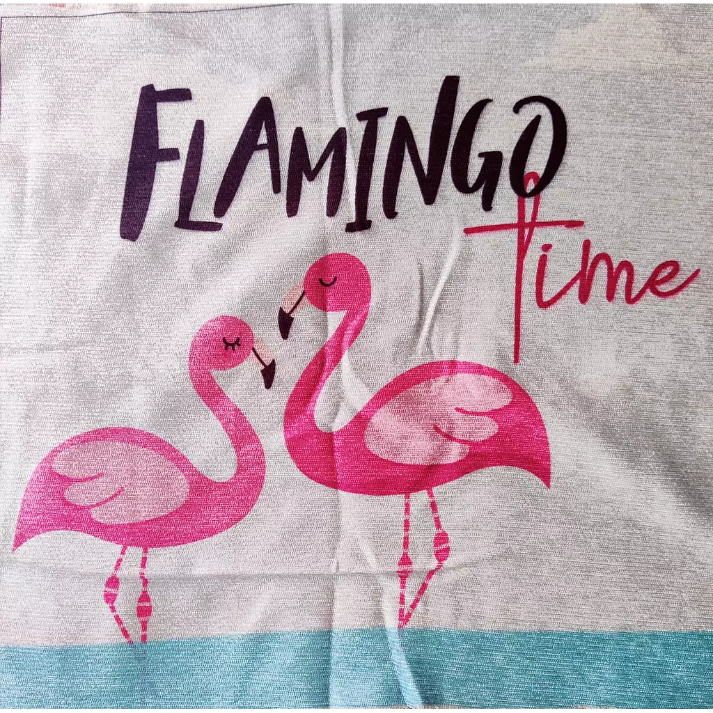 Flamingo Time Cushion Cover  