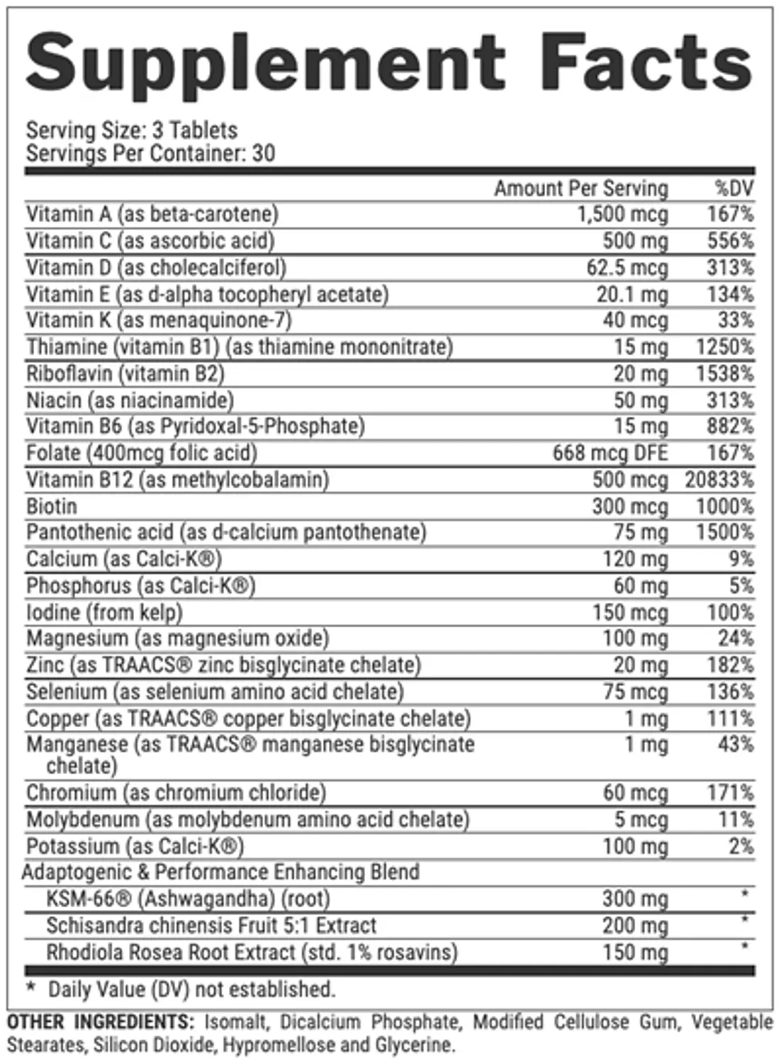 Nutrex VITADAPT Complete Sports Multivitamin  90 tab-2nd-img