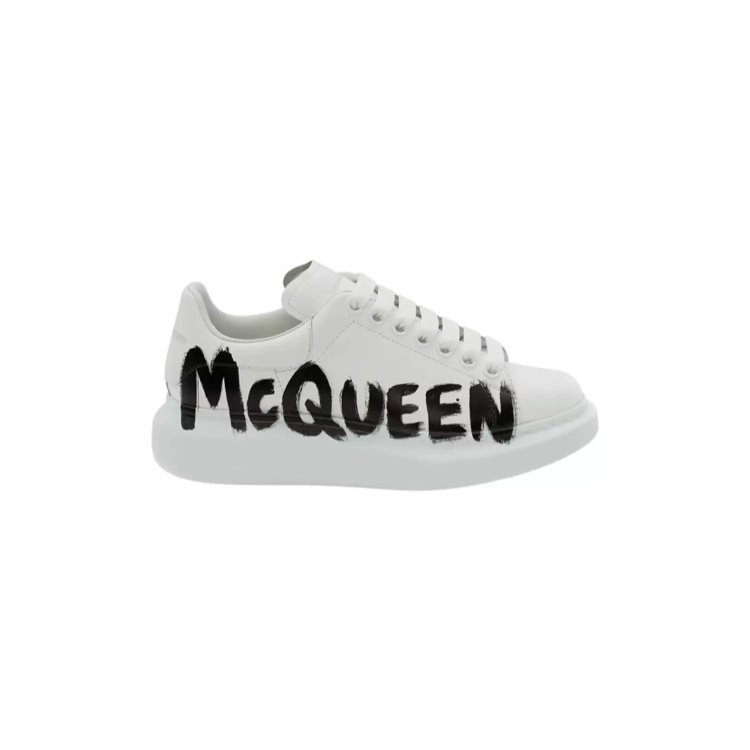 Alexander McQueen Graffiti Oversized 'White Black' hover image