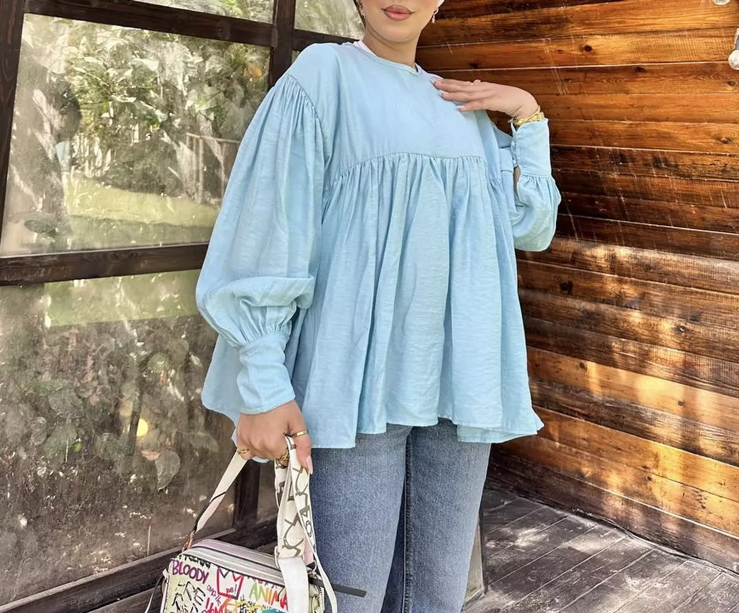 Oversized Linen Blouse hover image