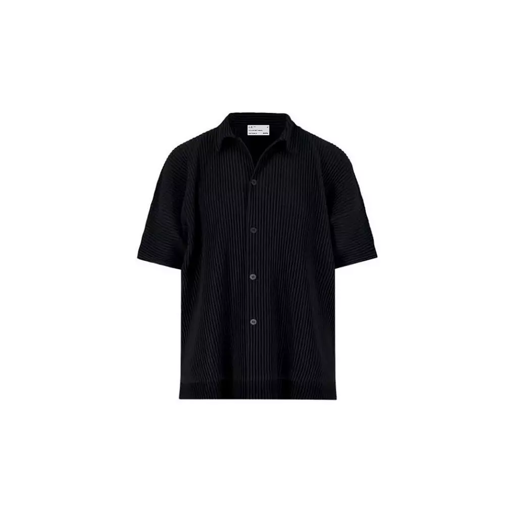 Black Pleated Shirt