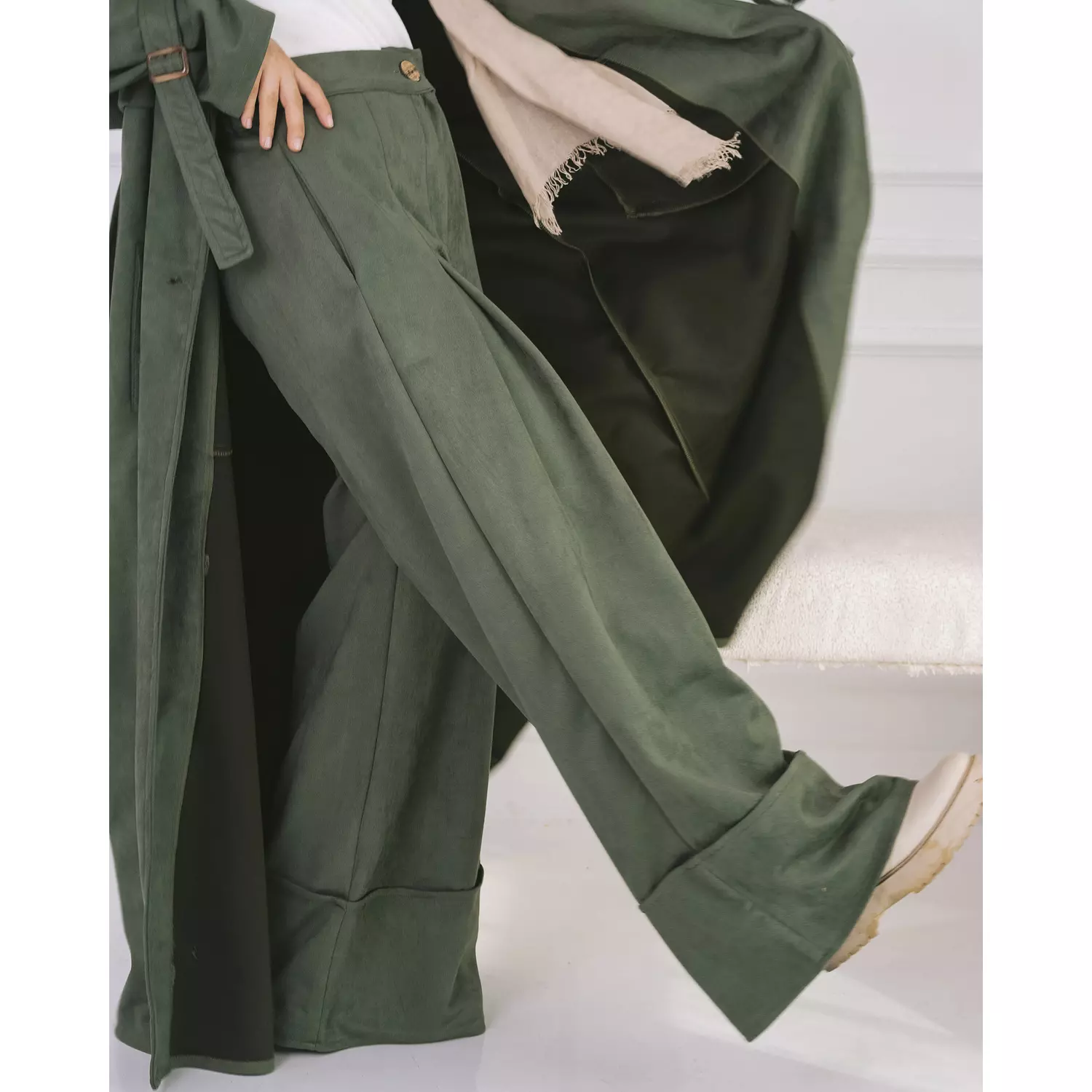 Suede wide leg pants-2nd-img