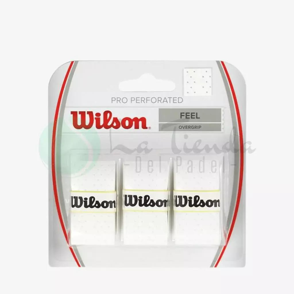 Wilson Pro Feel White Overgrip (Pack of 3)