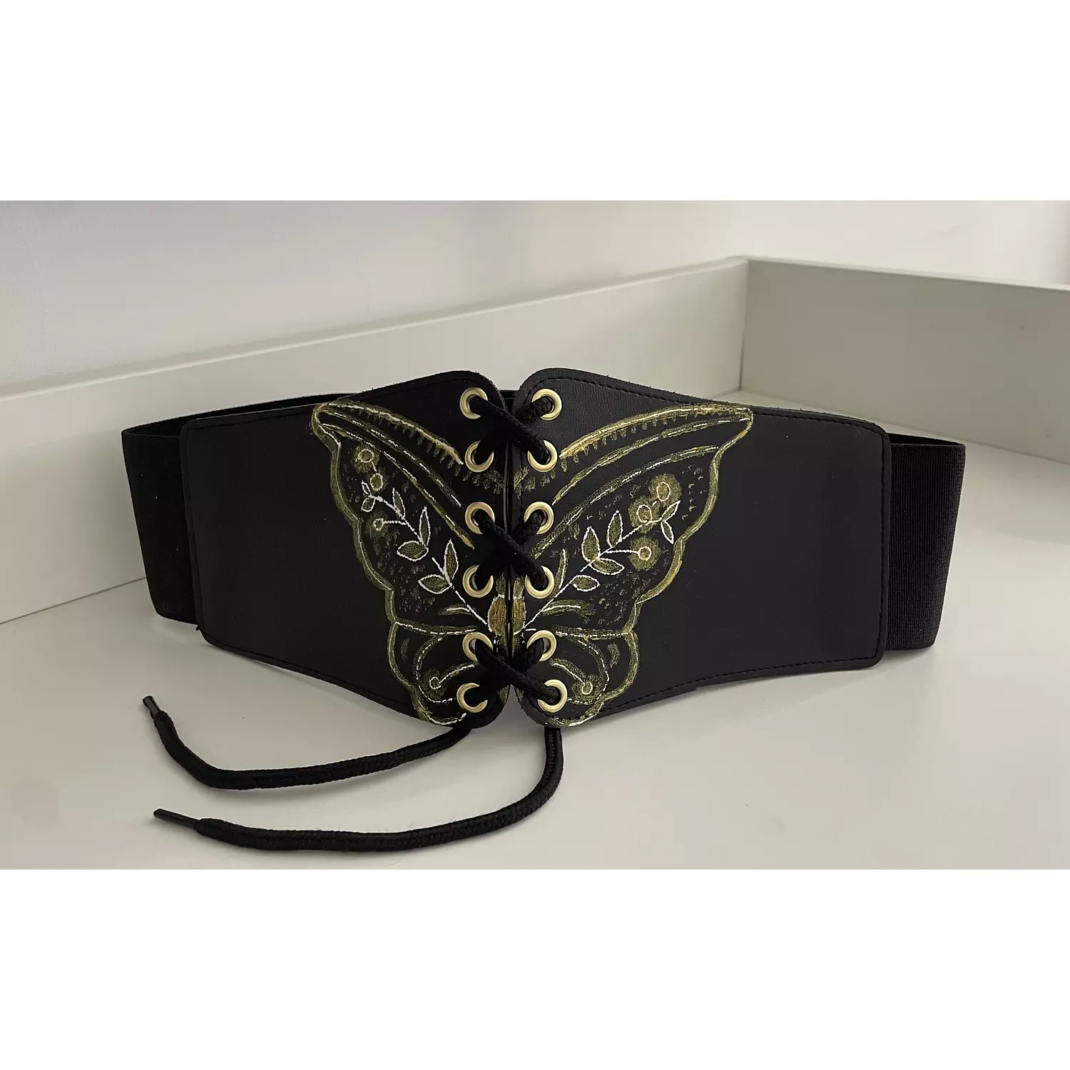 Butterfly waist belt hand painted  hover image