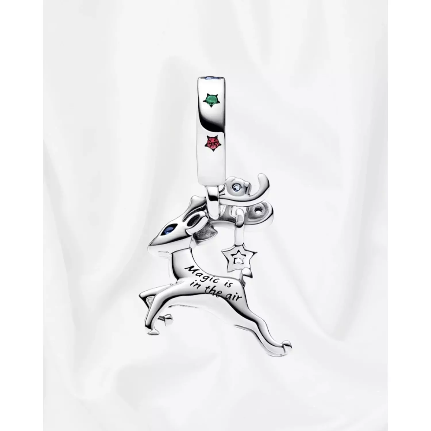 Magical Christmas Reindeer Dangle Charm-2nd-img