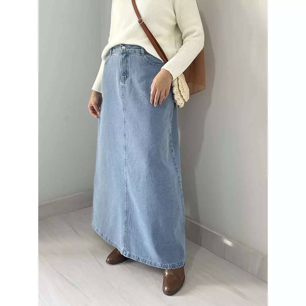 Denim skirt light Classic