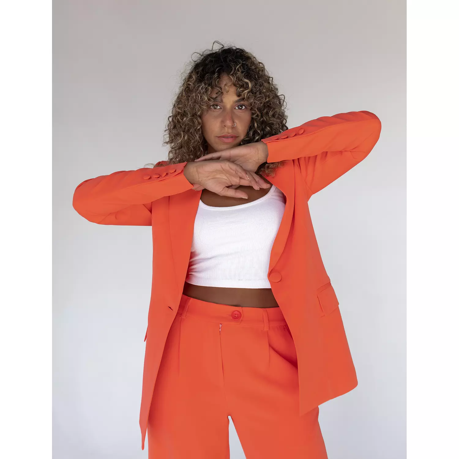 Tangerine Blazer 3